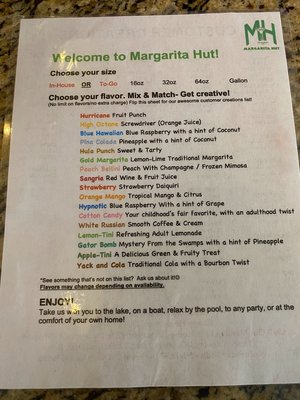 Margarita Hut To Go by null