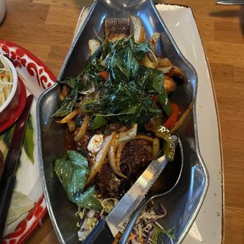 Nibbana Thai Restaurant - Fried tilapia with veggies -and tomato based sauce. Reminded my of a home fish. - Thai Near Me - Renton, Washington Nibbana Thai Restaurant - Fried tilapia with veggies -and tomato based sauce. Reminded my of a home fish. - Thai Near Me - Renton, Washington