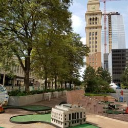 Skyline Park - Miniature golf and a giant clock tower.