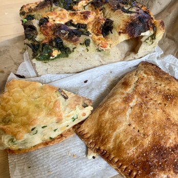 Leavened - Spinach Pimento Cheese Foccacia, Cheddar Scallion Scone, Blackberry Basil Hand Pie - Bakeries Near Me - Cleveland, Ohio
