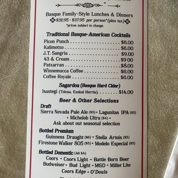 J T Basque Bar & Dining Room - Basque Near Me - Gardnerville, Nevada J T Basque Bar & Dining Room - Basque Near Me - Gardnerville, Nevada