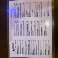 Cenaduria Yañez - Menu