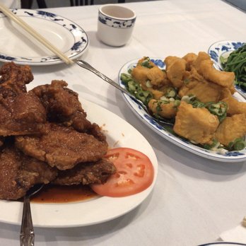 Queens Seafood Restaurant - Peking pork chops, fried fish pieces with chilies and sautéed watercress - Seafood Near Me - Elmhurst, New York Queens Seafood Restaurant - Peking pork chops, fried fish pieces with chilies and sautéed watercress - Seafood Near Me - Elmhurst, New York