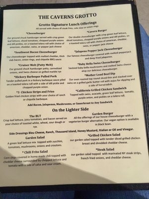 Menu photo 6 Grand Canyon Caverns Peach Springs, AZ Menu photo 6 Grand Canyon Caverns Peach Springs, AZ