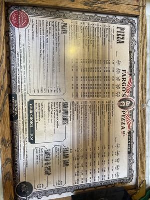 Menu photo 1 Fargo's Pizza Colorado Springs, CO