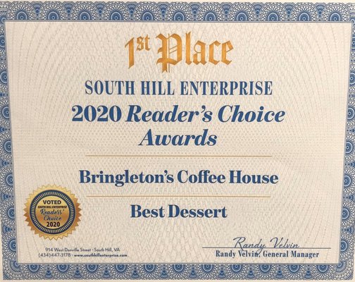 Menu photo 5 Bringleton's Coffee House South Hill, VA