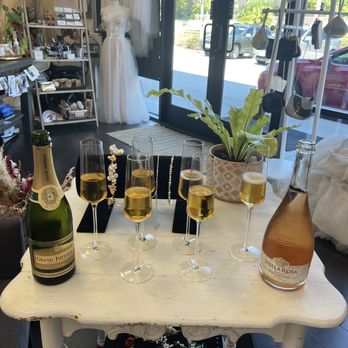 Winsome Brides - We were able to bring Champagne and glasses to toast the special moment - Bridal Near Me - La Mesa, California