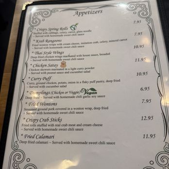 Koon Thai Restaurant - Menu - Thai Near Me - Orlando, Florida
