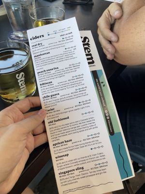 Menu photo 6 Stem Ciders Denver, CO