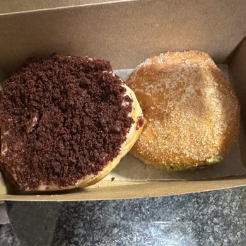Bloomer’s - Red Velvet and Pistachio cream. - Donuts Near Me - Toronto, Ontario