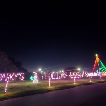 Sparky's Holiday Lights - Entrance to parking lot - Public Art Near Me - Watsonville, California Sparky's Holiday Lights - Entrance to parking lot - Public Art Near Me - Watsonville, California