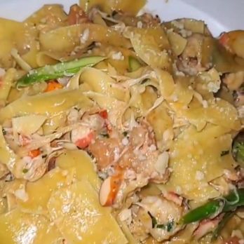 Pazza Notte - Seafood pasta with wide ribbon pasta - Italian Near Me - New York, New York