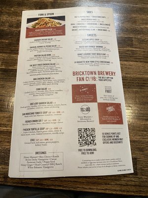 Menu photo 4 Bricktown Brewery Edmond, OK