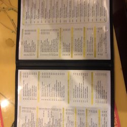 Great Wall Restaurant - The menu
