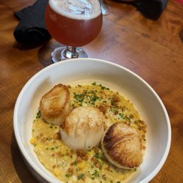Street corn scallops Street corn scallops