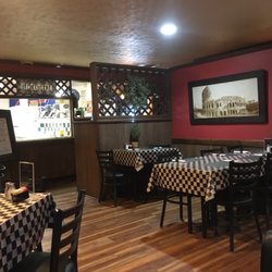Cafora's Pizzeria-Restaurant - Dining room and pizza preparation observation window