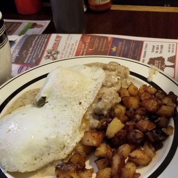 Deb's Restaurant - Eggs with biscuits and gravy - Breakfast & Brunch Near Me - Higganum, Connecticut