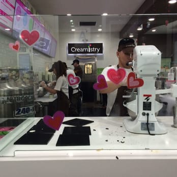 Creamistry - super messy counter. they're really aggressive with their machines - ice cream just shot out at us - Desserts Near Me - Cerritos, California Creamistry - super messy counter. they're really aggressive with their machines - ice cream just shot out at us - Desserts Near Me - Cerritos, California