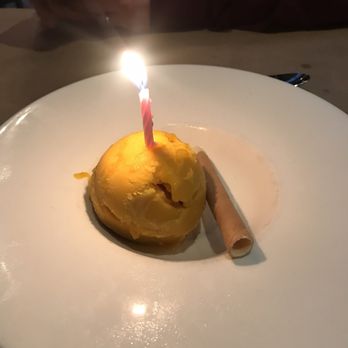 Celadon - Mango sorbet - Seafood Near Me - Napa, California
