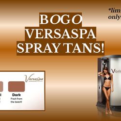 Ja Makin Me Tan - Limited taime only* BOGO Versaspa Spray Tans!
*See in store for details.