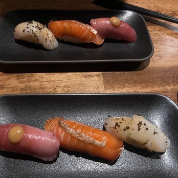 Omakase Box - salmon and tuna was yum! - Sushi Bars Near Me - Chicago, Illinois Omakase Box - salmon and tuna was yum! - Sushi Bars Near Me - Chicago, Illinois