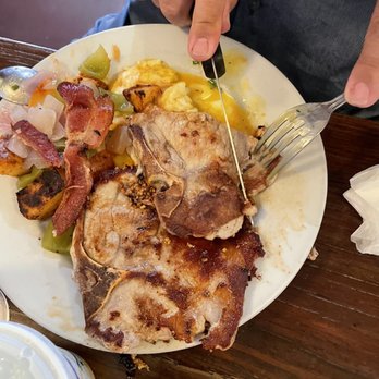 Don's Country Kitchen - Grilled Pork Chops & Eggs - Breakfast & Brunch Near Me - Oceanside, California