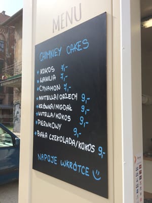 Menu photo 3 Chimney Cake Bakery Kraków, MA