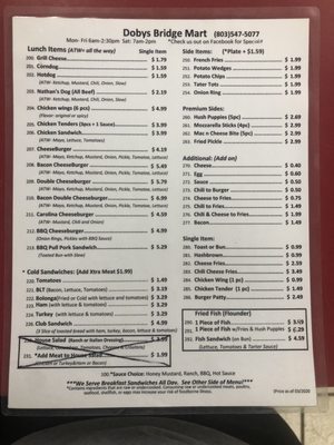Menu photo 3 Doby Bridge Mart Fort Mill, SC