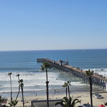 Mission Pacific Beach Resort - View of Ocean and Pier from hotel - Hotels Near Me - Oceanside, California