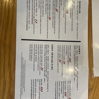 Kala Thai Cookery - Menu - Thai Near Me - Boston, Massachusetts