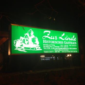 Restaurant zur Linde - Sign at the entrance - Buffets Near Me - Oberursel, HE