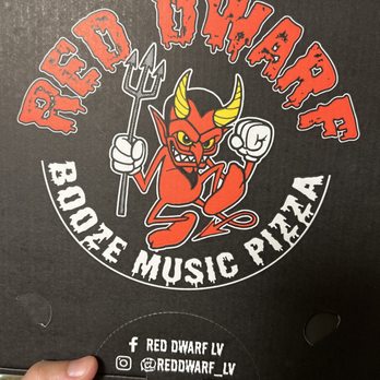 Red Dwarf - Togo box with mogo and social media marking - Beer Bar Near Me - Las Vegas, Nevada