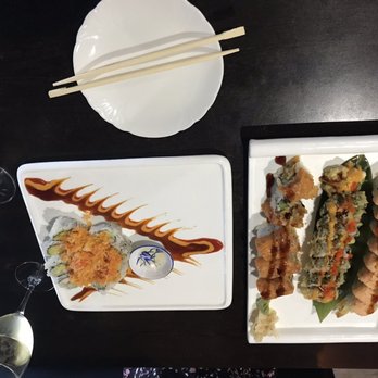 Tomo Japanese Restaurant - Volcano roll, dynamite, spider wing and snow mountain. Yum! - Japanese Near Me - Indianapolis, Indiana