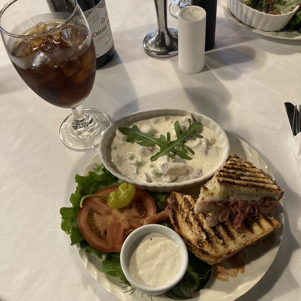 Ham and cheese panini with honey mustard potato salad. Chicken cordon blue with broccoli and bacon salad. Ham and cheese panini with honey mustard potato salad. Chicken cordon blue with broccoli and bacon salad.