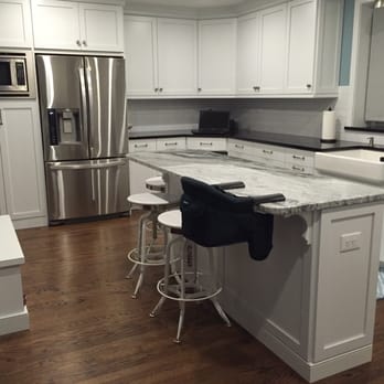 Renaissance Marble & Granite - love the granite we found for our island at Renaissance warehouse.its perfect with the white cabinets and with the black absolute granite - General Contractors Near Me - Blackwood, New Jersey