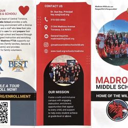 Madrona Middle School - School Brochure p.1 (May 2026)
