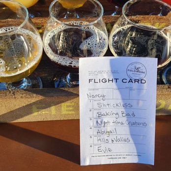 Fieldwork - Beer flight... - Beer Bar Near Me - San Mateo, California Fieldwork - Beer flight... - Beer Bar Near Me - San Mateo, California