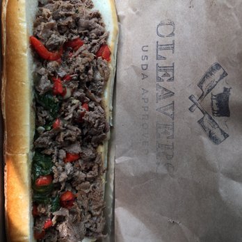 Cleavers - Beautiful presentation in a nice to go box (that did not leak!) - Cheesesteaks Near Me - Philadelphia, Pennsylvania