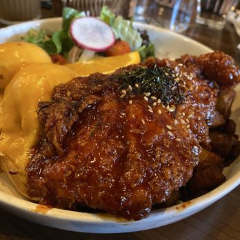 Four Chairs - K-bomb chicken benny - Breakfast & Brunch Near Me - San Francisco, California