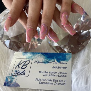 KB Nails - Coffin shape nails & swirls - Nail Salons Near Me - Sacramento, California KB Nails - Coffin shape nails & swirls - Nail Salons Near Me - Sacramento, California