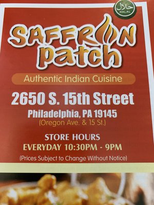 Saffron Patch - Authentic Indian Restaurant in South Philly by null