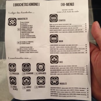 Kimono - Menú 1 - Asian Fusion Near Me - Madrid, M