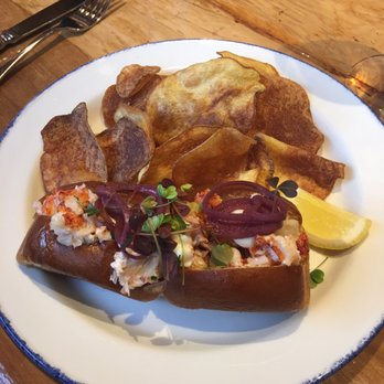 Cindy's Rooftop - Lobster with the "heavenly" chips - New American Near Me - Chicago, Illinois