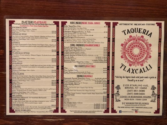 Menu photo 7 Taqueria Tlaxcalli Bronx, NY