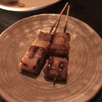 Double Knot - Grilled pork belly.  No flavor or smokiness.  Add mustard as suggested by server.  Kinda chewy. - Sushi Bars Near Me - Philadelphia, Pennsylvania