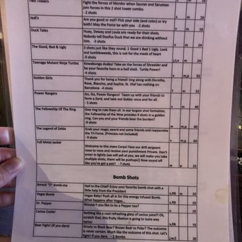 Barcelona Bar - Menu (April 2019) - Dive Bars Near Me - New York, New York