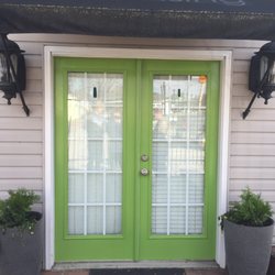Come to the green door!