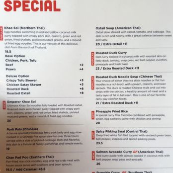 Ben Thai Cafe - Chef's special menu - Thai Near Me - San Francisco, California Ben Thai Cafe - Chef's special menu - Thai Near Me - San Francisco, California