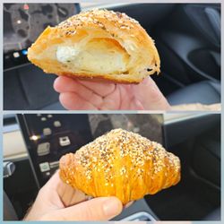 Noisettes Bakeshop - Everything crossiant filled with herb cheese