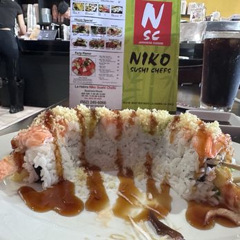 Niko Sushi Chefs - Double Shrimp Roll - Sushi Bars Near Me - La Habra, California Niko Sushi Chefs - Double Shrimp Roll - Sushi Bars Near Me - La Habra, California